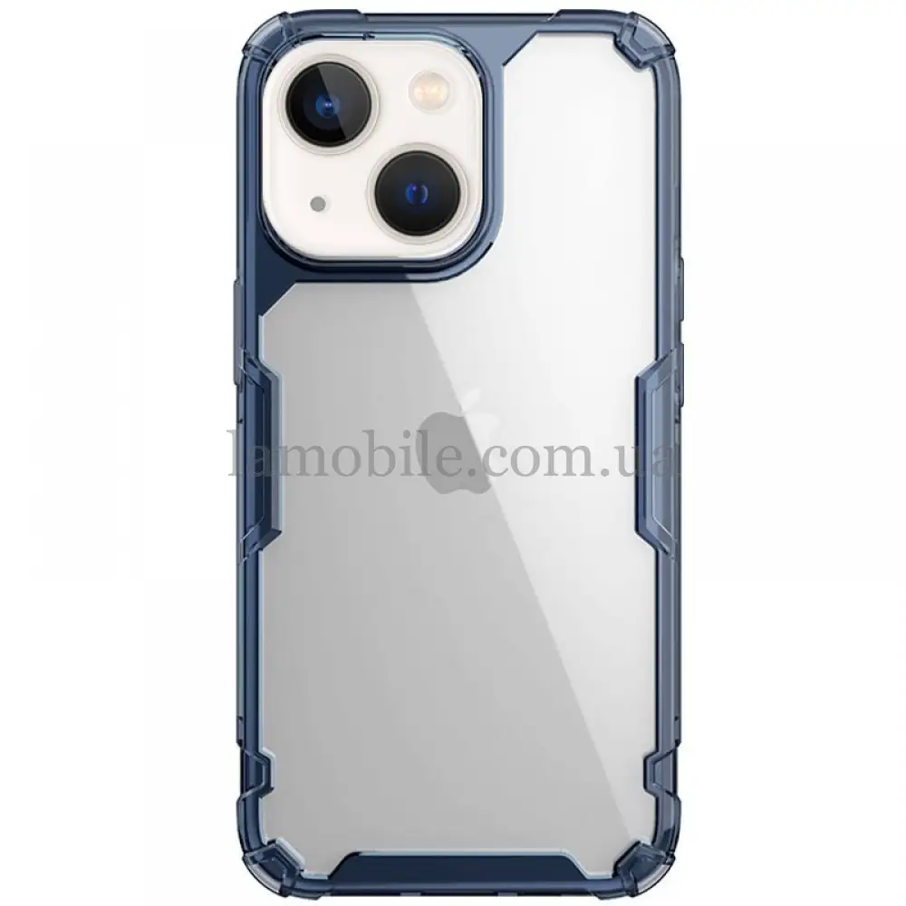 Чохол Nillkin Nature Series для iPhone 15 темно-синій/прозорий
