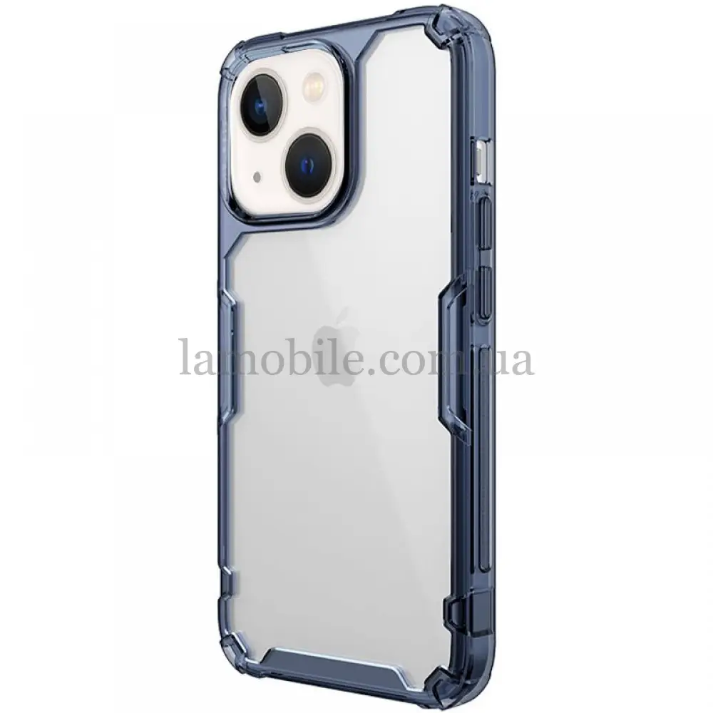 Чохол Nillkin Nature Series для iPhone 15 темно-синій/прозорий