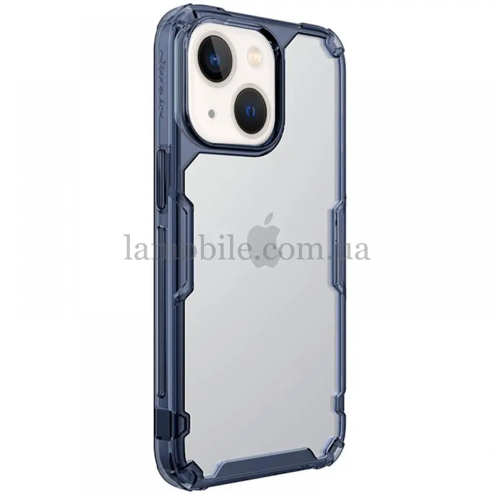 Чохол Nillkin Nature Series для iPhone 15 темно-синій/прозорий