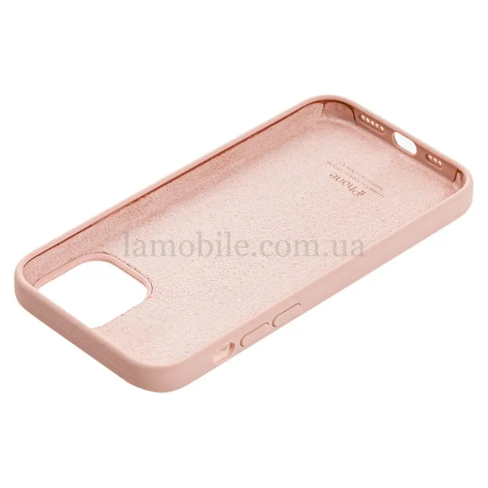 Чохол для iPhone 12 Pro Max Silicone Full рожевий / pink sand