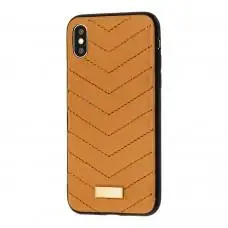 Чехол Kajsa для iPhone X / Xs Dale V коричневый