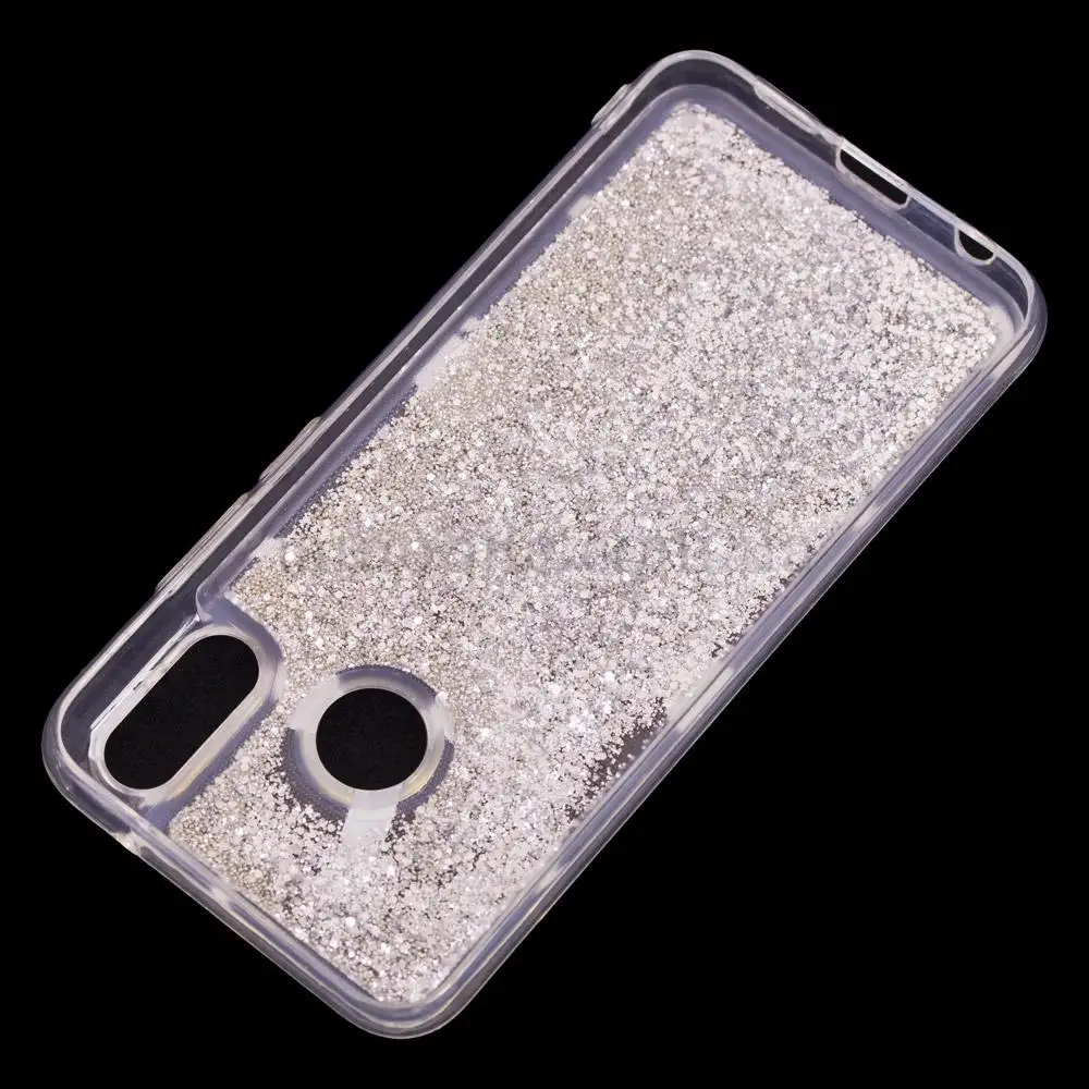 Чохол для Huawei P20 Lite Блискучі вода срібляста "пудра і помада"