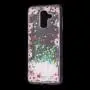 Чохол для Samsung Galaxy A6+ 2018 (A605) Блиск вода світло-рожевий "квіти"