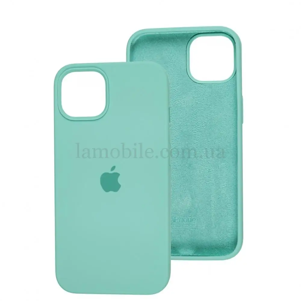 Чехол для iPhone 13 Silicone Full бирюзовый / beryl 