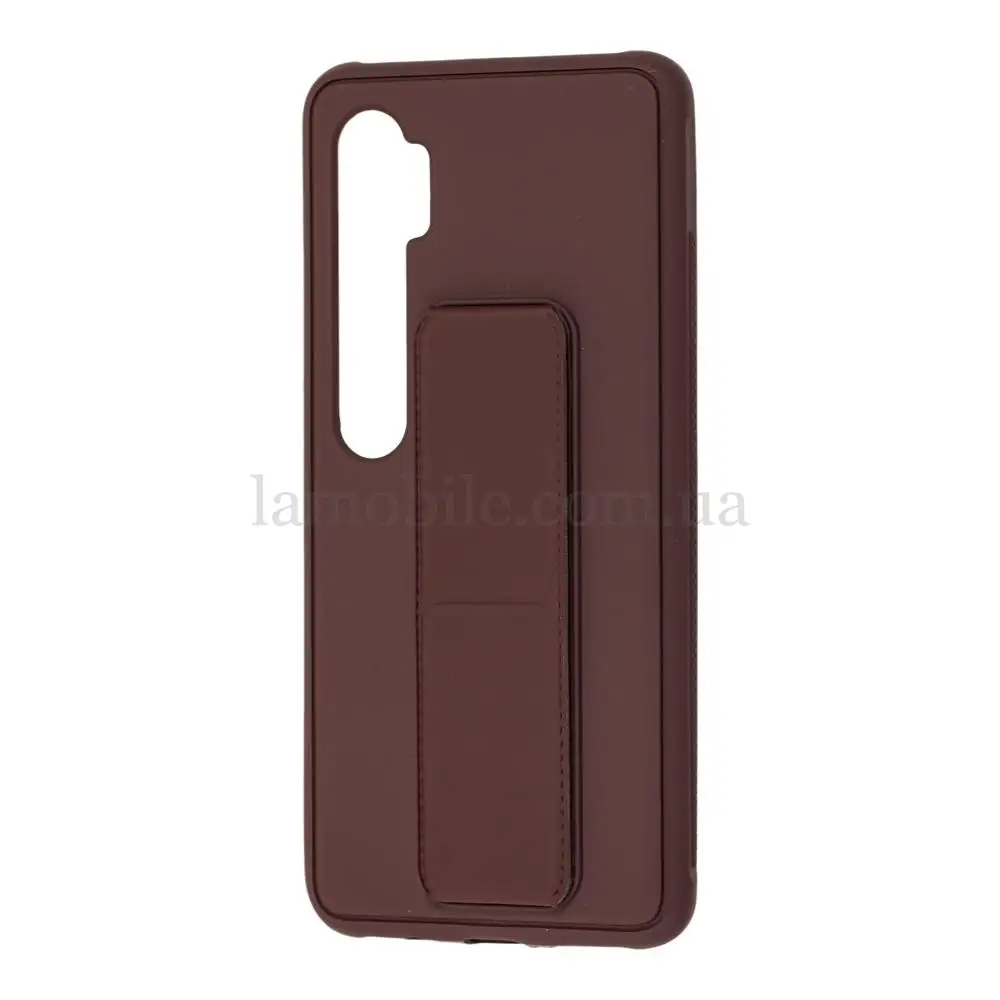 Чехол для Xiaomi Mi Note 10 Lite Bracket brown