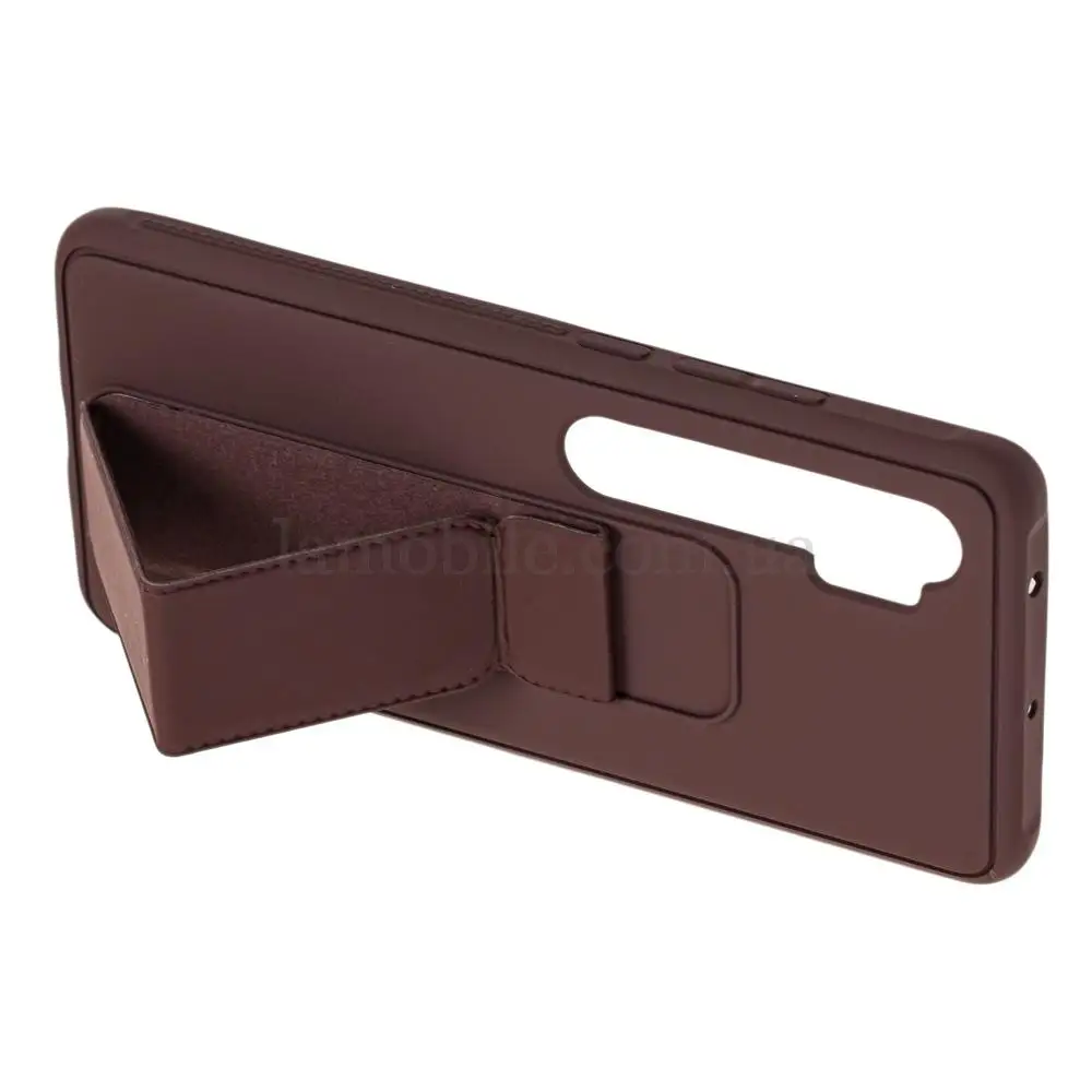 Чехол для Xiaomi Mi Note 10 Lite Bracket brown