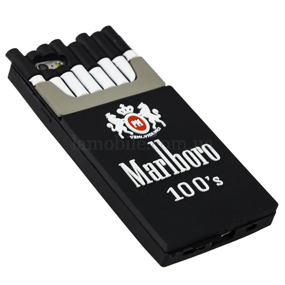 3D чехол Marlboro для iPhone 6 сигареты черный