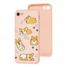 Чохол для iPhone 7/8/SE2 Wave Fancy corgi/pink sand