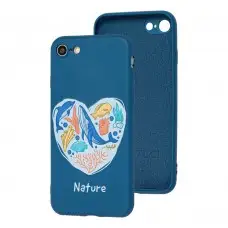 Чохол для iPhone 7 / 8 / SE2 Wave Fancy undersea world / dark blue