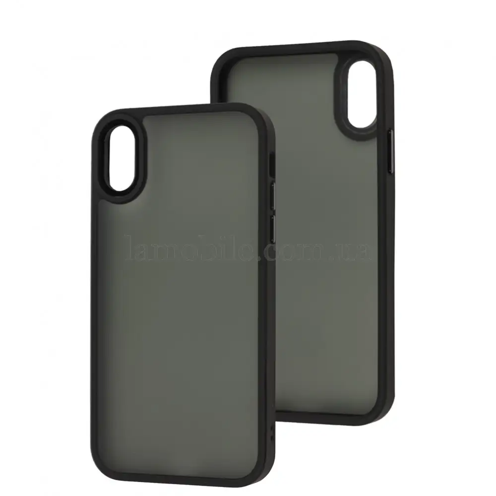 Чехол для iPhone X/Xs Metal Bezel черный