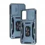 Чехол для Samsung Galaxy M13 4G / M23 5G Camshield Army Ring голубой / light blue