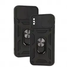 Чохол для iPhone X / Xs Serge Ring Armor ударостійкий чорний