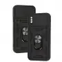 Чехол для iPhone X/Xs Serge Ring Armor ударопрочный черный