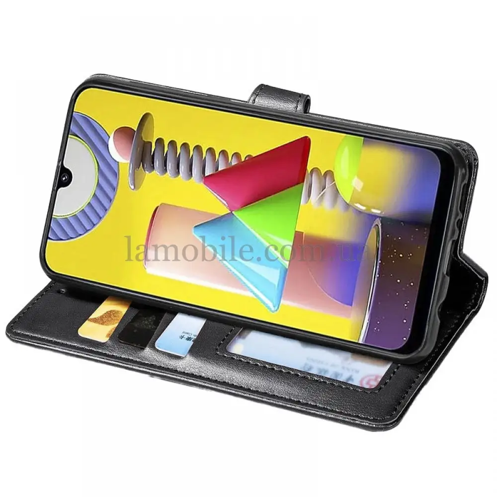 Чехол книжка для Samsung Galaxy A02s (A025) / M02s (M025) Getman gallant черный