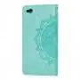 Чехол книжка для Xiaomi Redmi Go "Art с визитницей" зеленый