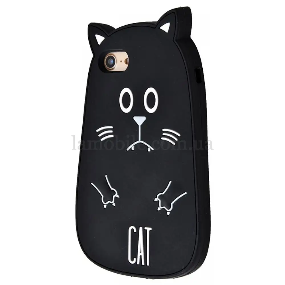 Чохол для iPhone 7 Fat Animals чорний кіт