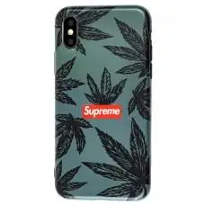 Чехол IMD для iPhone X / Xs темная canabis
