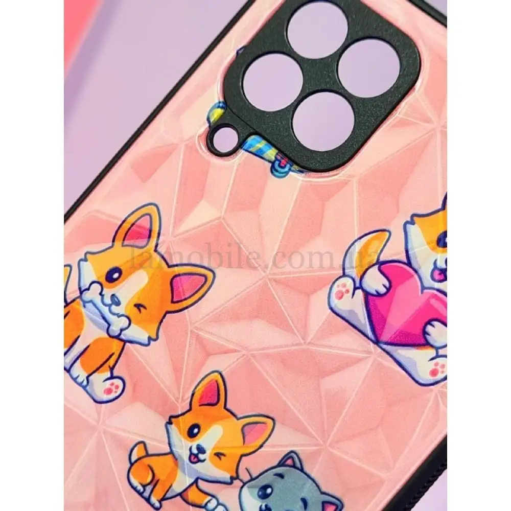 Чехол для Xiaomi Redmi 9C / 10A Wave Majesty playful corgi / light pink
