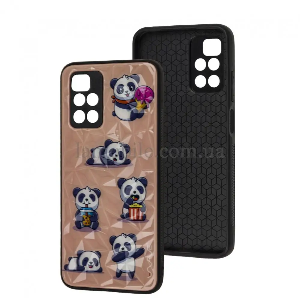 Чехол для Xiaomi Redmi 10 Wave Majesty baby panda/light pink