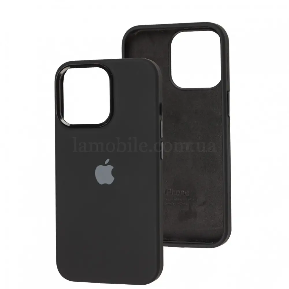 Чохол для iPhone 13 Pro New silicone Metal Buttons black