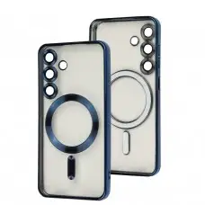 Чохол для Samsung Galaxy S24 WAVE Metal Color MagSafe blue