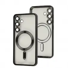 Чехол для Samsung Galaxy S24 WAVE Metal Color MagSafe black
