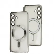 Чохол для Samsung Galaxy S24 WAVE Metal Color MagSafe silver