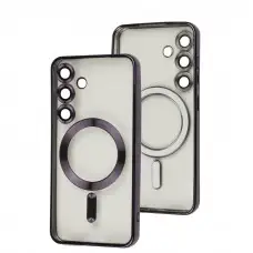 Чехол для Samsung Galaxy S24 WAVE Metal Color MagSafe deep purple