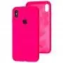 Чохол для iPhone Xs Max Silicone Full barbie pink / рожевий