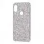 Чехол для Xiaomi Redmi Note 6 Pro Shining sparkles с блестками серебристый