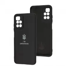 Чехол для Xiaomi Redmi 10 Full Premium Трезубец черный 