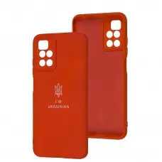 Чехол для Xiaomi Redmi 10 Full Premium Трезубец красный