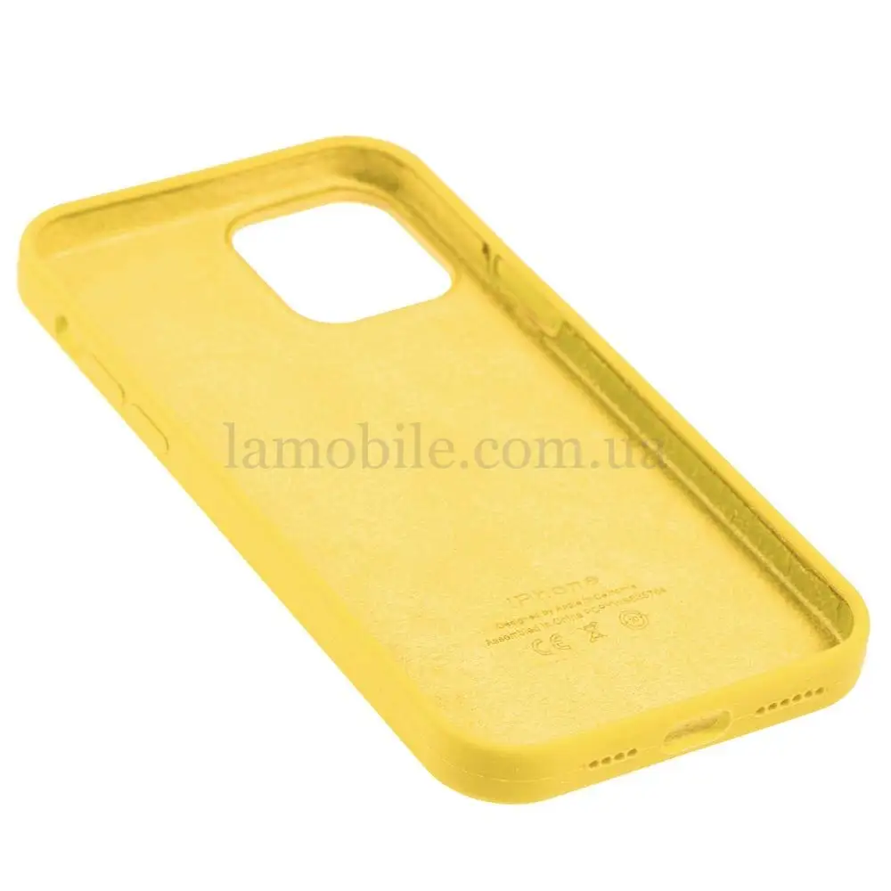 Чехол для iPhone 12 Pro Max Full Silicone case mellow yellow