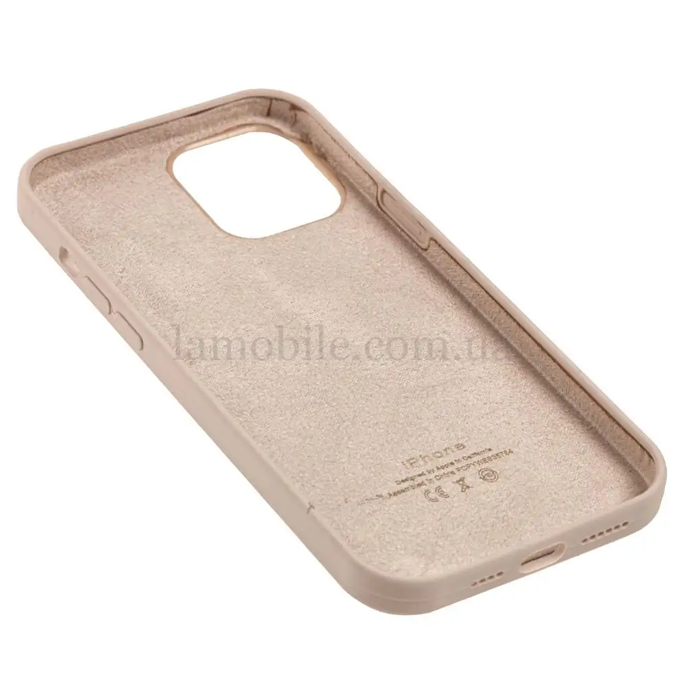 Чехол для iPhone 12 Pro Max Full Silicone case pink sand