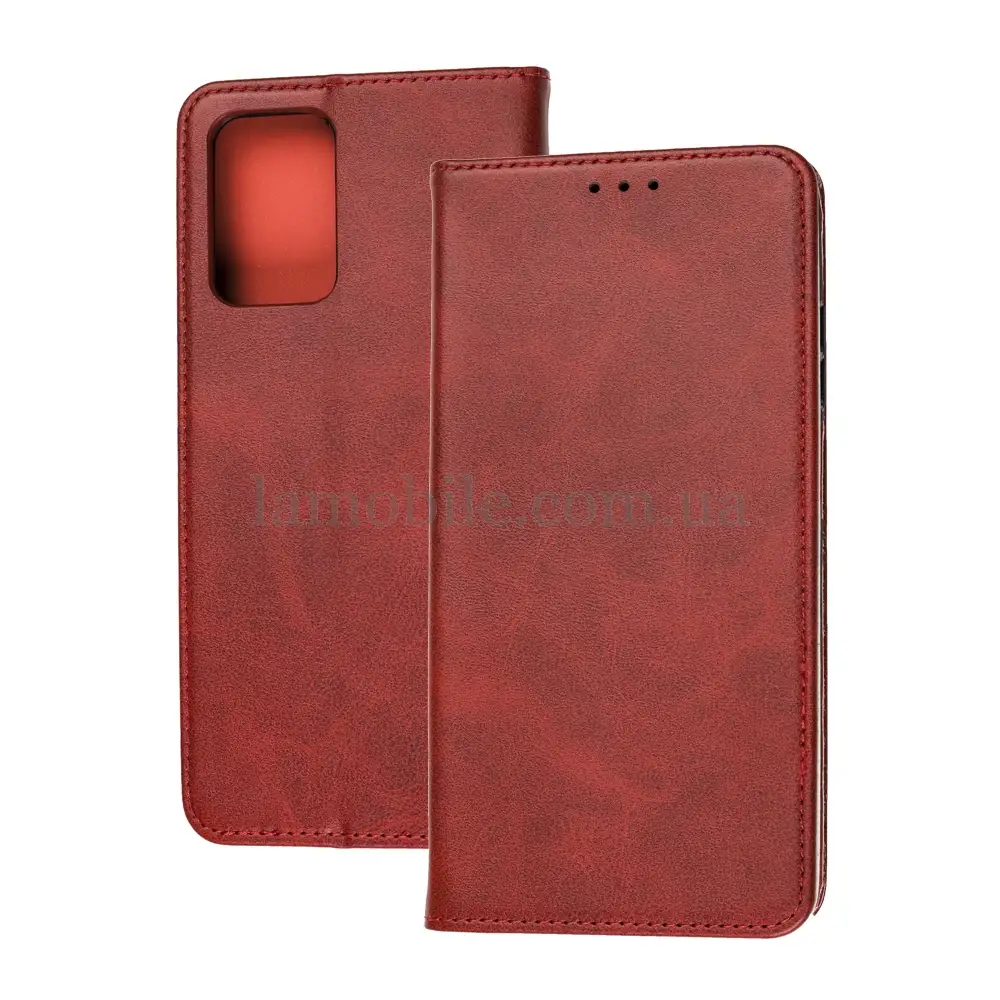 Чехол книжка для Xiaomi Redmi 10 Black magnet красный