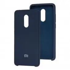 Чохол для Xiaomi Redmi 5 Silky Soft Touch темно-синій