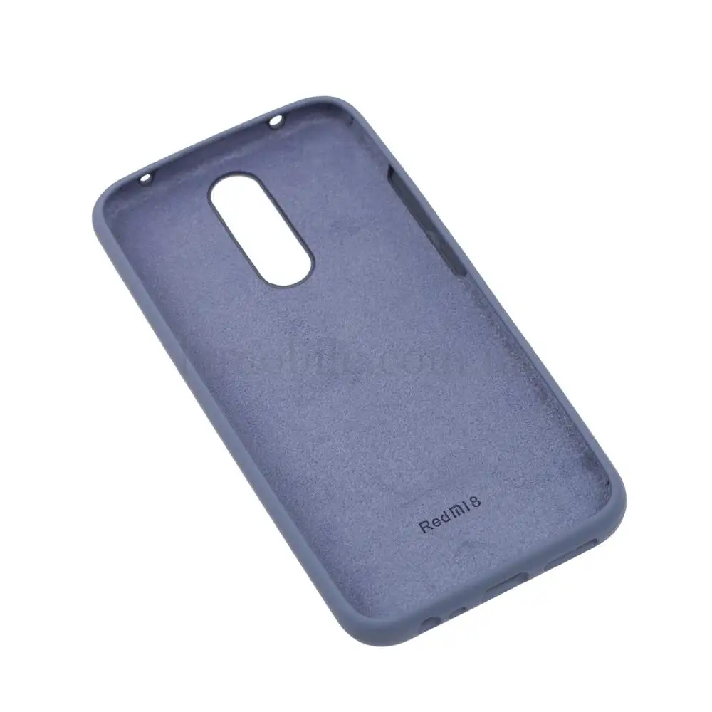 Чехол для Xiaomi Redmi 8 Silicone Full лавандовый серый