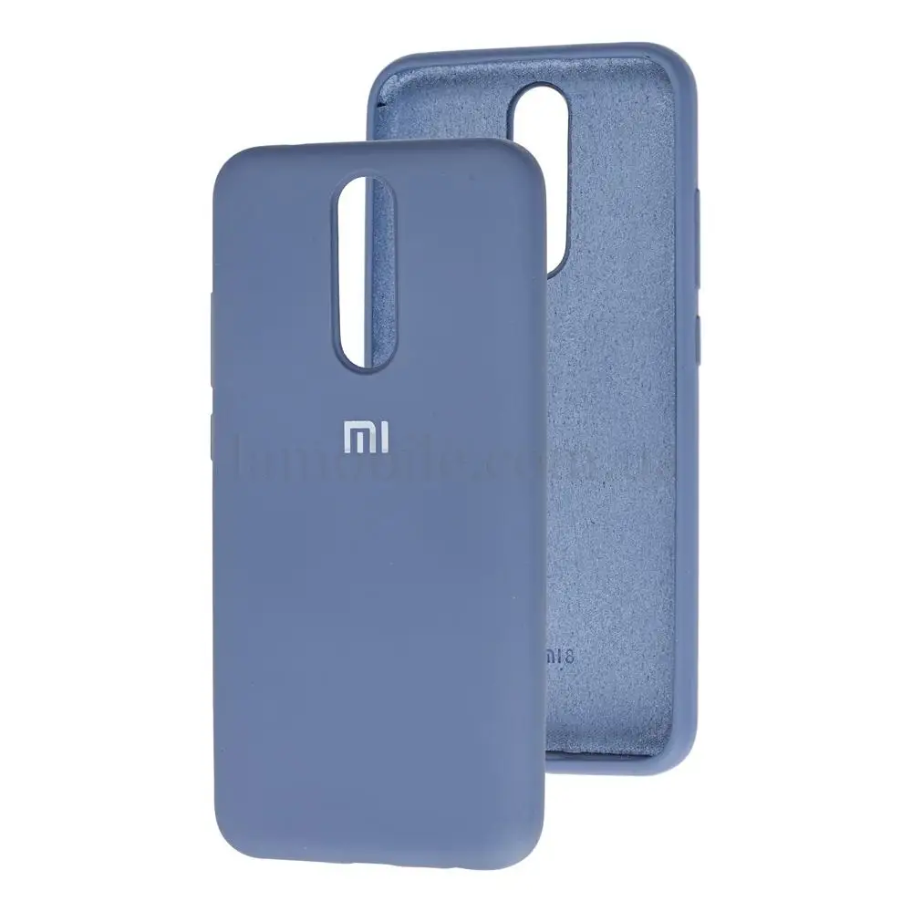 Чехол для Xiaomi Redmi 8 Silicone Full лавандовый серый