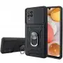 Чехол для Samsung Galaxy A22 (A225) Serge Ring Armor ударопрочный черный