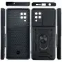 Чехол для Samsung Galaxy A22 (A225) Serge Ring Armor ударопрочный черный