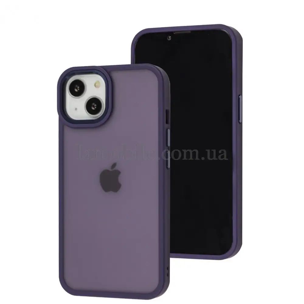 Чохол для iPhone 13 Metal Bezel темно-синій