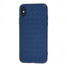 Чехол Weaving для iPhone X / Xs case синий