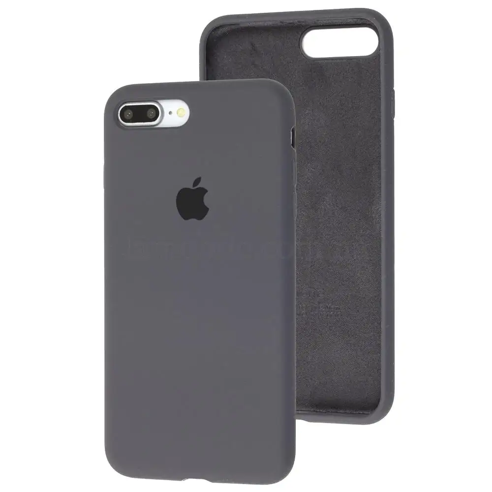 Чехол для iPhone 7 Plus / 8 Plus Silicone Full серый / dark grey