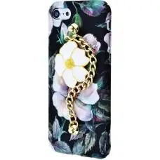 Чехол для iPhone 7 Soft Touch+Ceramic Flowers №1
