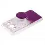 Чохол для Samsung Galaxy J3 2016 (J320) Fashion блискітки + popsocket фіолетовий