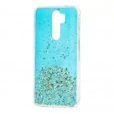 Чехол для Xiaomi Redmi Note 8 Pro Wave конфети голубой