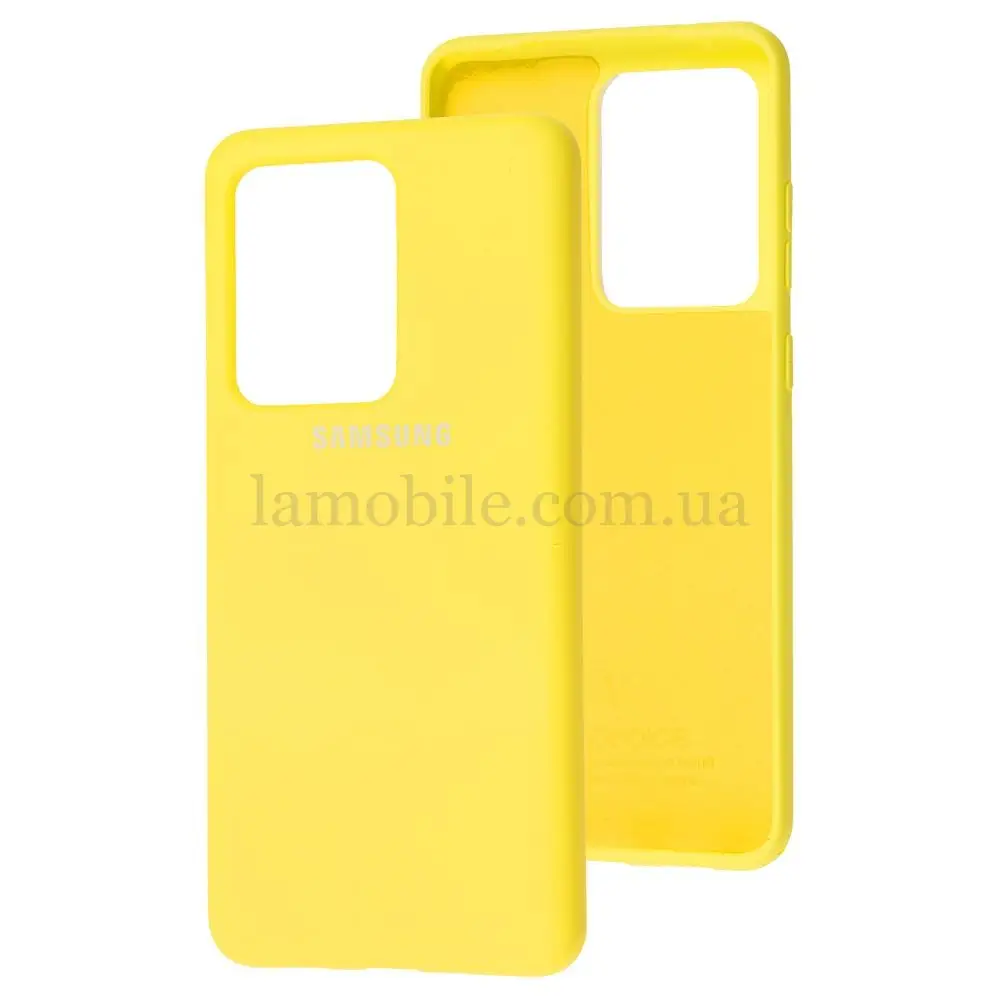 Чехол для Samsung Galaxy S20 Ultra (G988) Silicone Full желтый