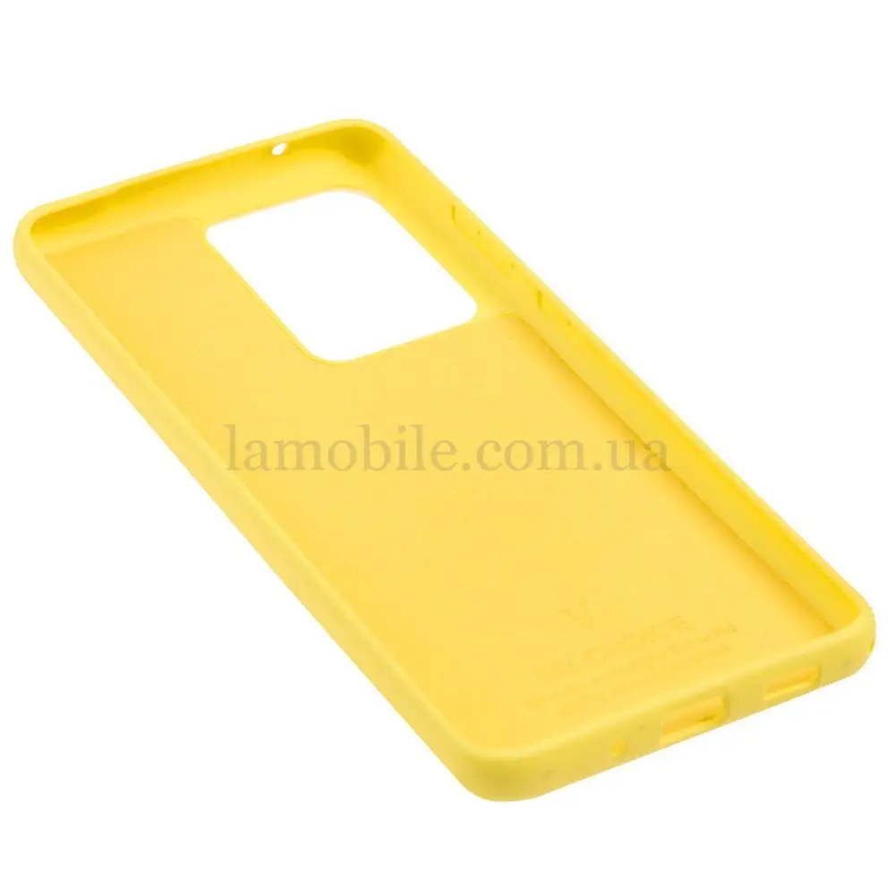 Чехол для Samsung Galaxy S20 Ultra (G988) Silicone Full желтый