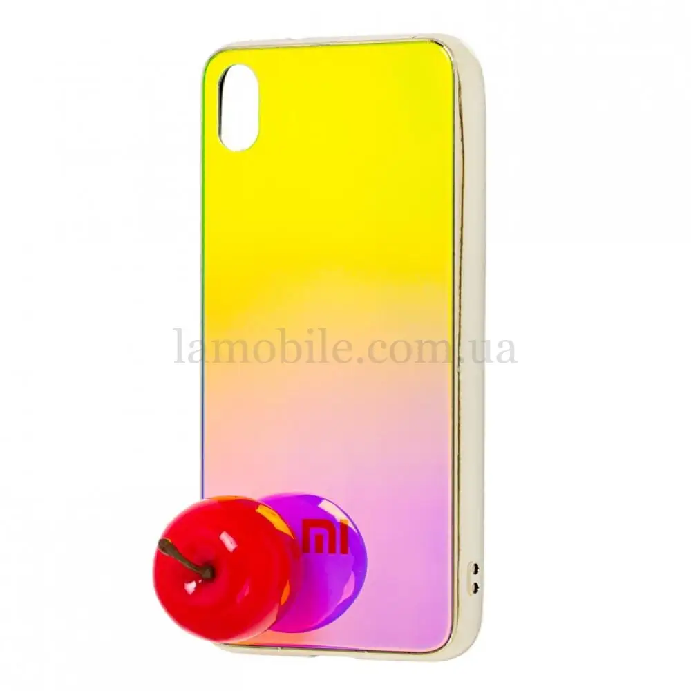 Чехол Shining для Xiaomi Redmi 7A зеркальный зелено-голубой