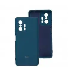 Чехол для Xiaomi 11T Silicone Separate camera blue cobalt